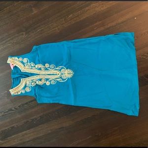 Lilly Pulitzer teal swing dress NWOT